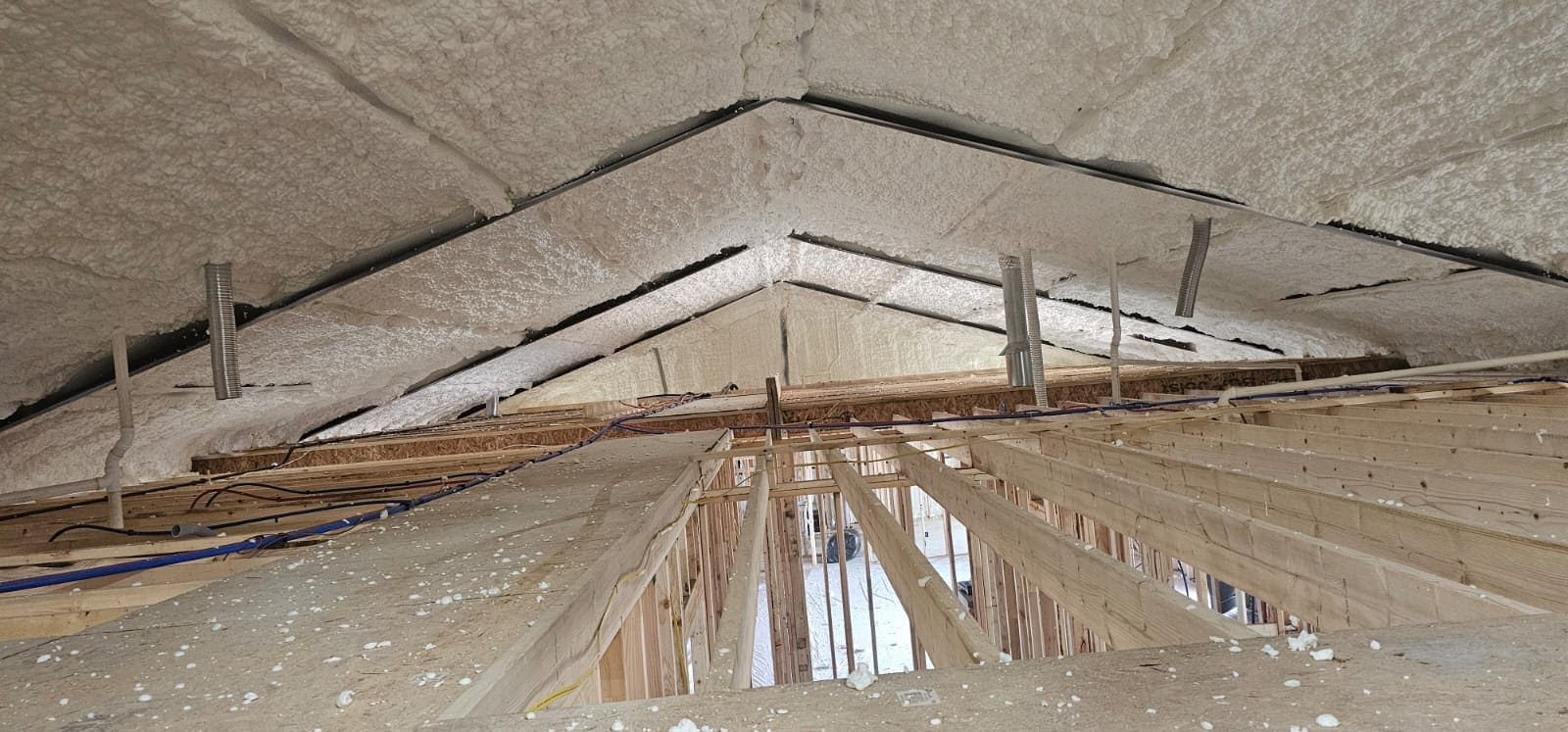 Attic insulation project