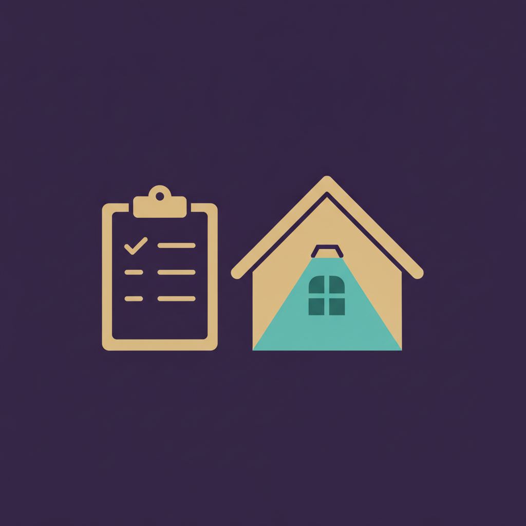 Illustration of a checklist and flashlight representing a DIY attic insulation inspection