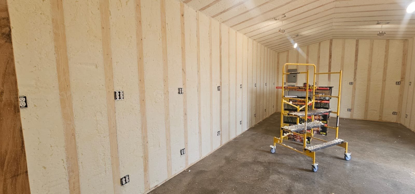Insulation crew at work on a Seminole TX project — Desert Spray Foaming