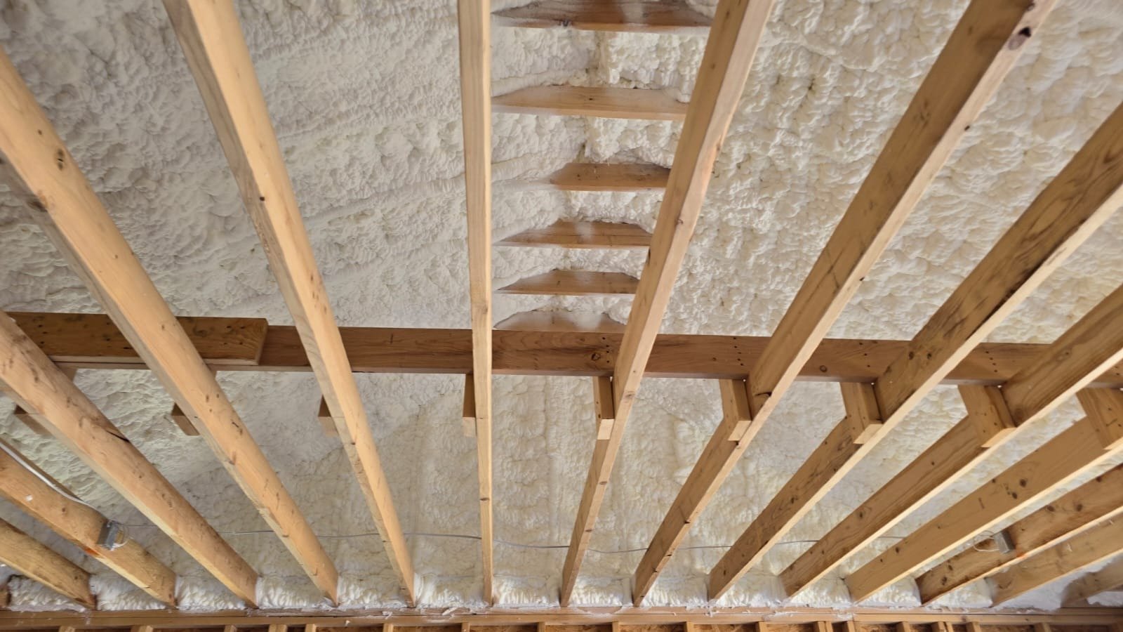 Finished spray foam insulation coverage — Desert Spray Foaming