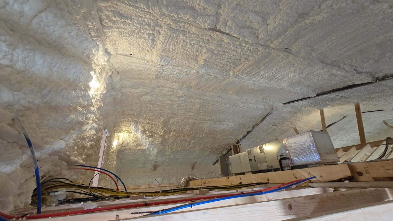 Attic spray foam insulation project in West Texas — Desert Spray Foaming