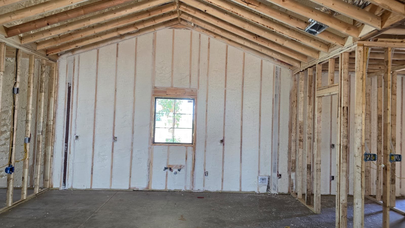 Finished spray foam insulation coverage — Desert Spray Foaming