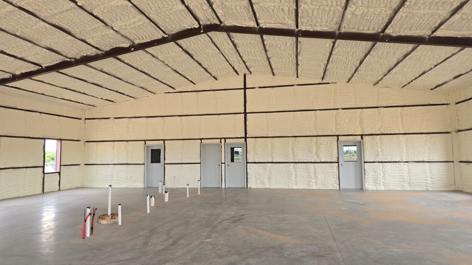 Finished spray foam insulation coverage — Desert Spray Foaming
