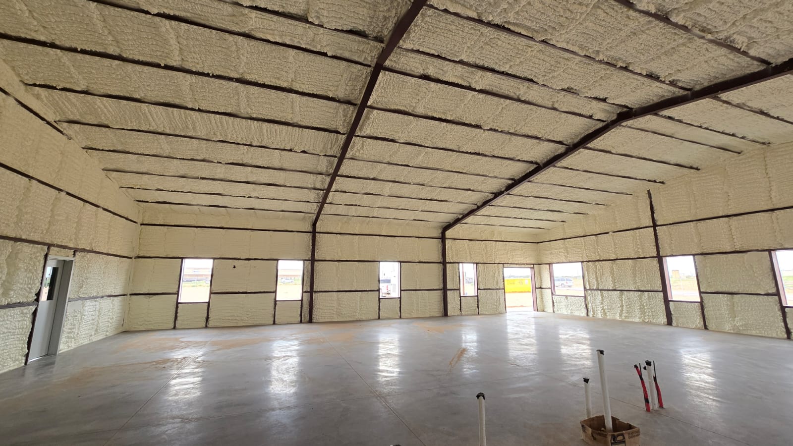 Insulation crew at work on a Seminole TX project — Desert Spray Foaming