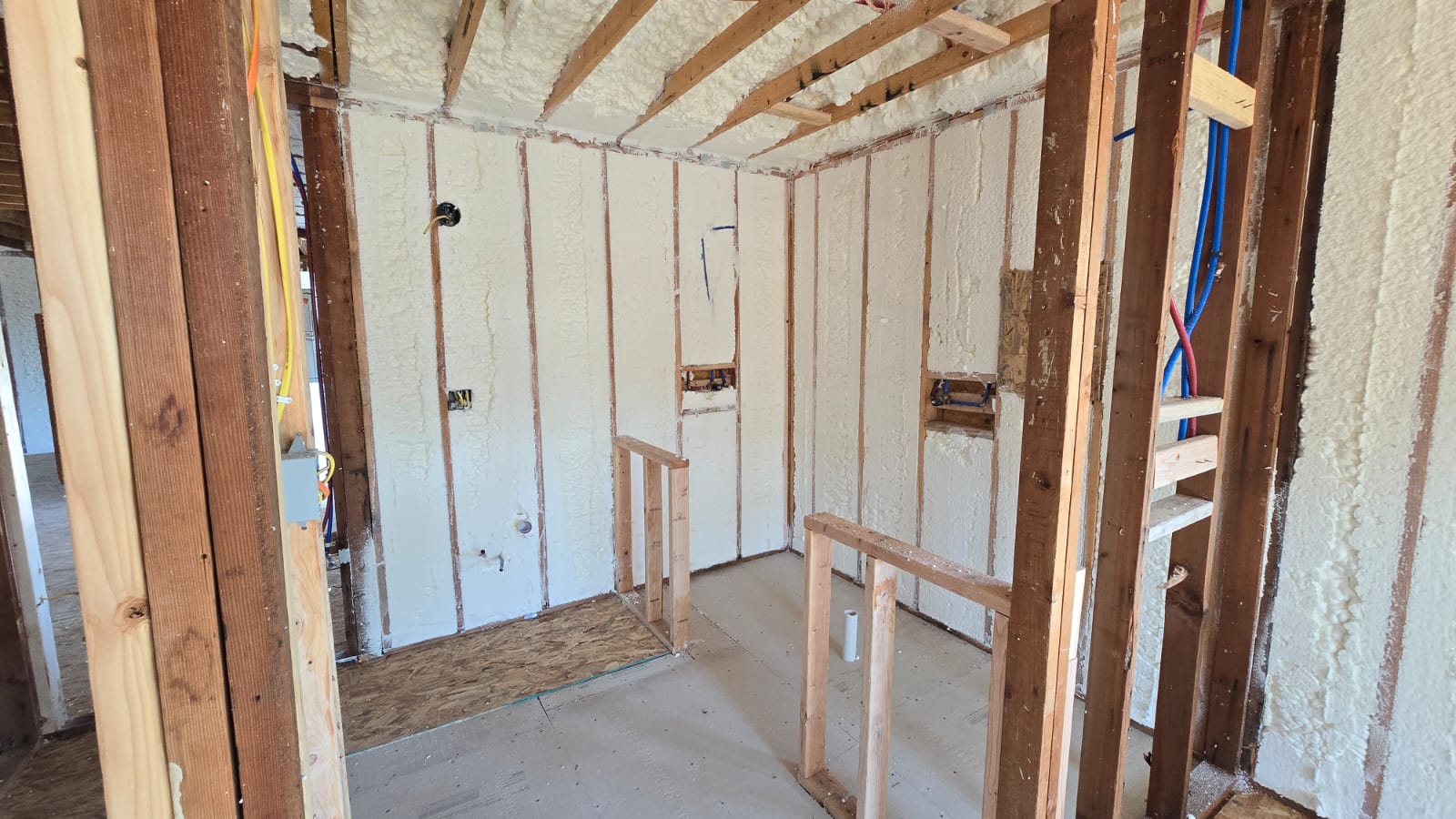 Finished spray foam insulation coverage — Desert Spray Foaming