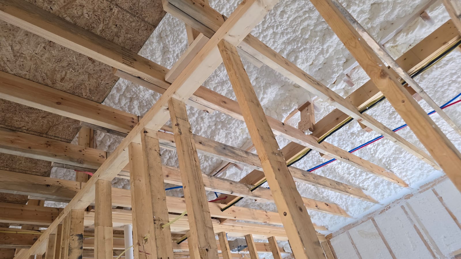Spray foam sealing rim joists and framing gaps — Desert Spray Foaming