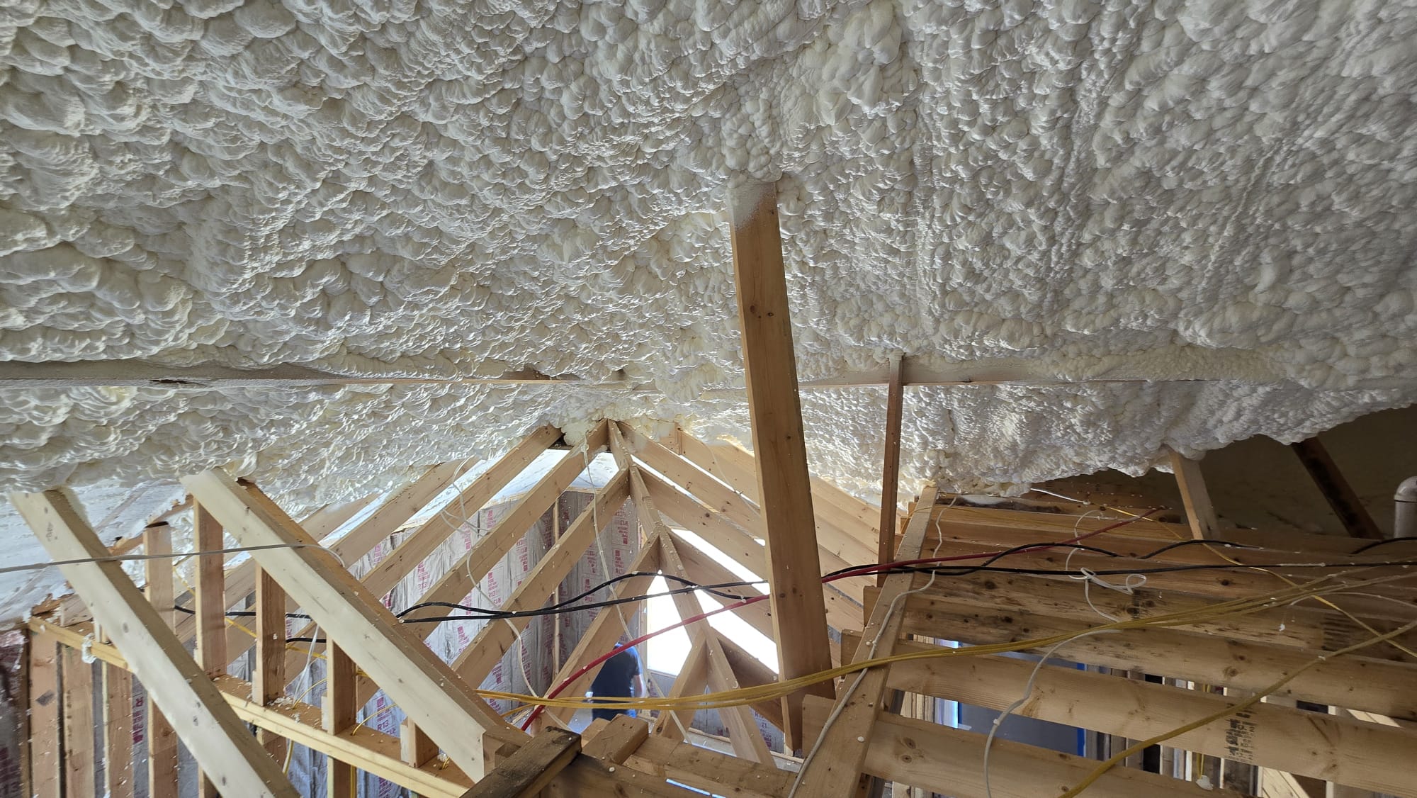 Finished spray foam insulation coverage — Desert Spray Foaming