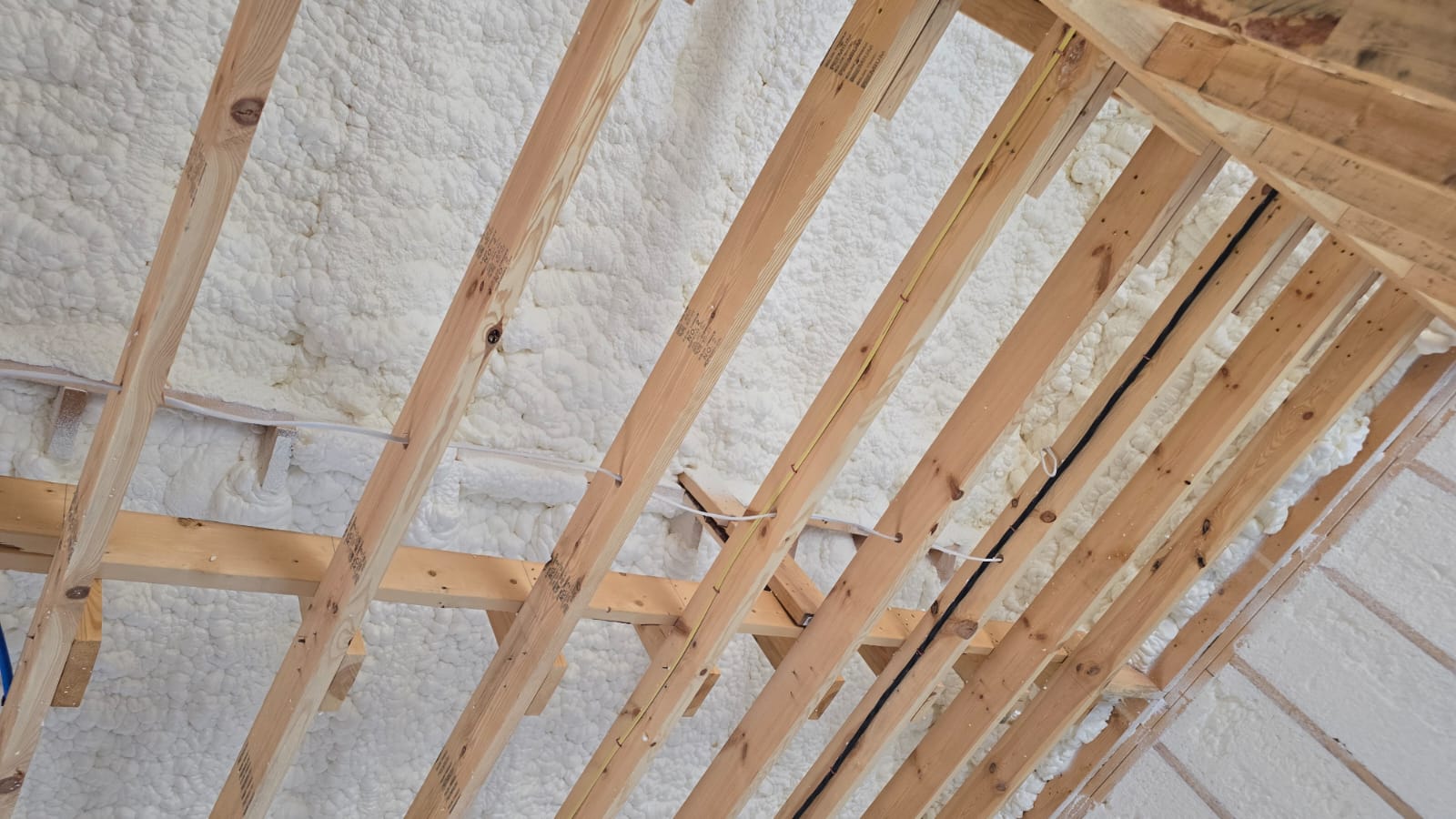 Spray foam sealing rim joists and framing gaps — Desert Spray Foaming