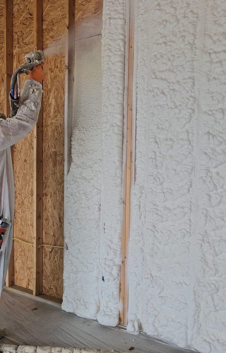 Spray foam application